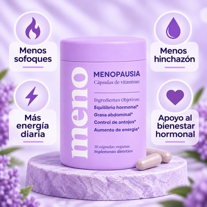 MENO® Menos barriga, menos sofocos y más energía cada día.